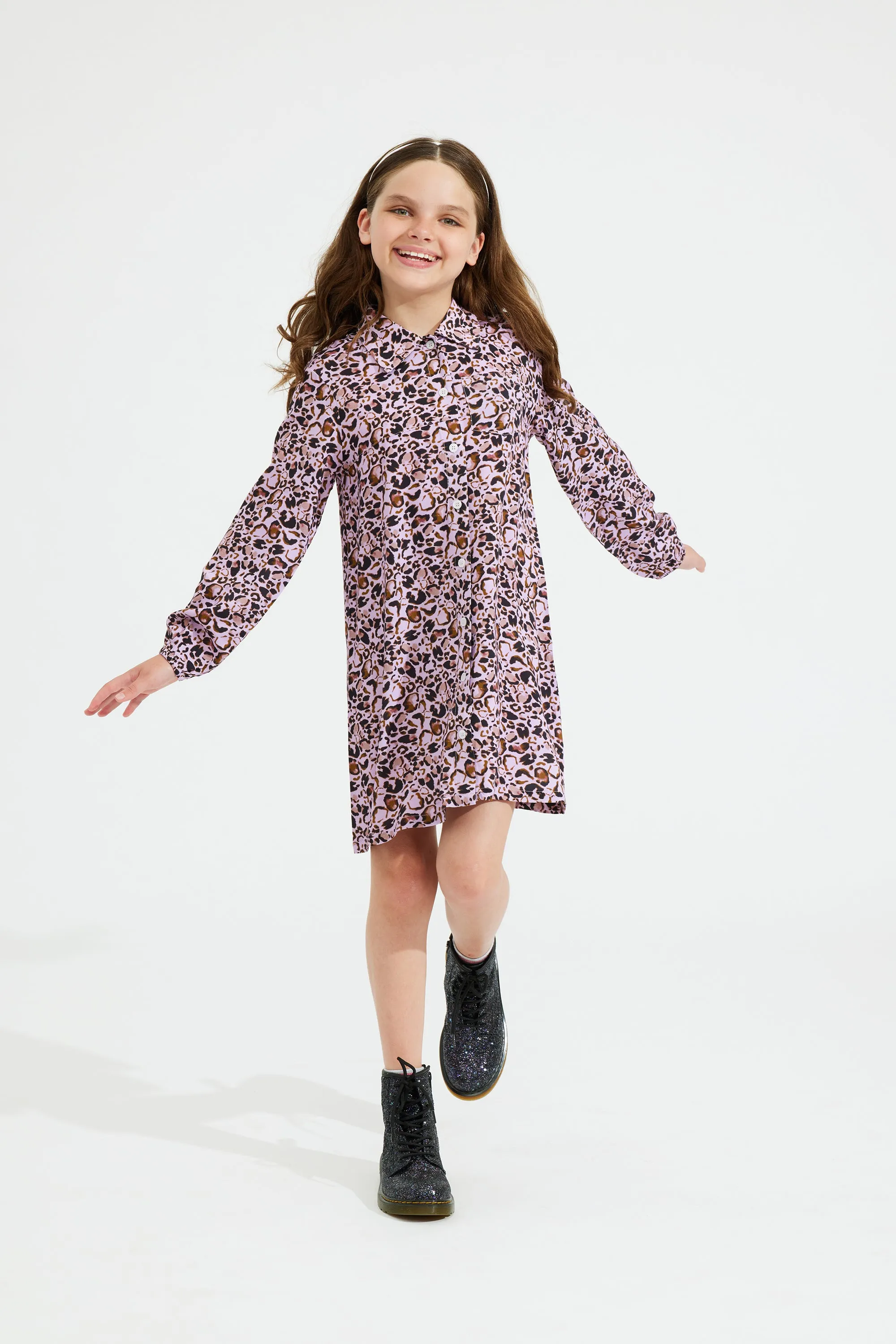 Animal Shirt Dress