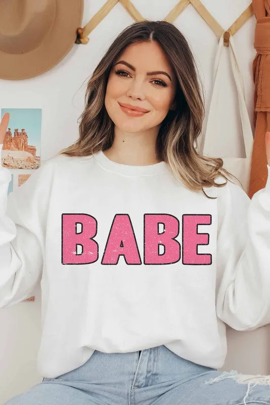 BABE GRAPHIC SWEATSHIRT