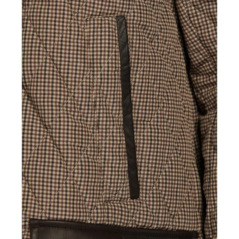 Barbour Killhope Ladies Quilted Coat - Dark Stone Check