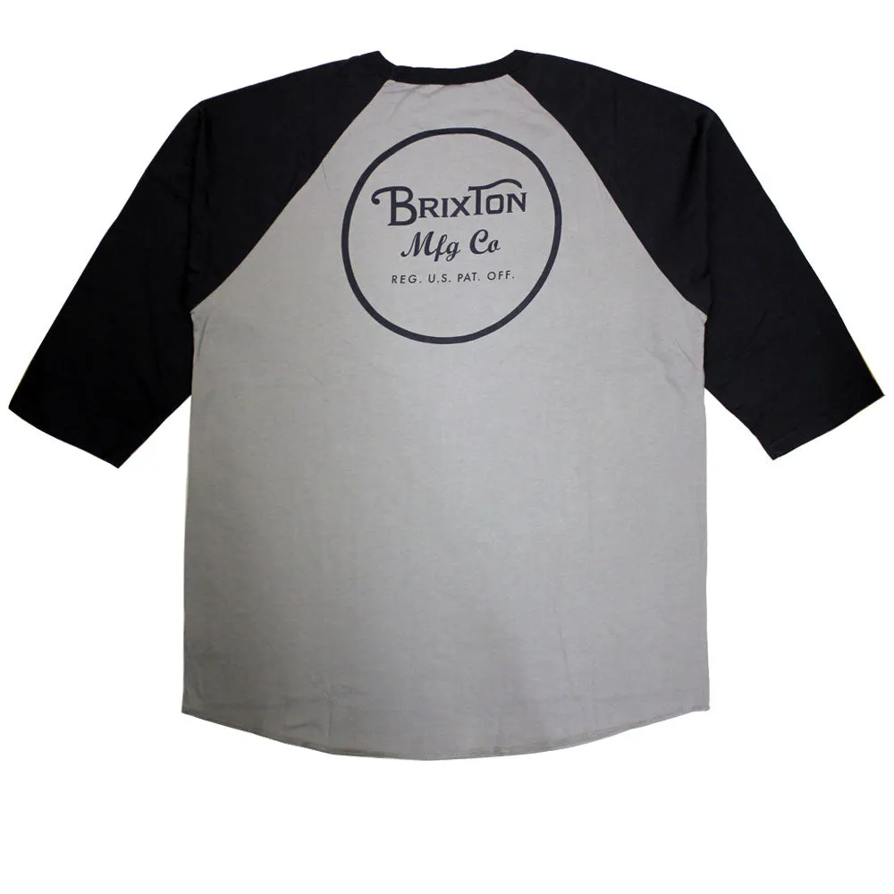 Brixton Wheeler 3/4 Sleeve Baseball T-Shirt Navy