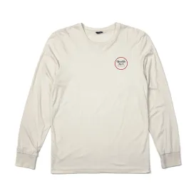 Brixton Wheeler Long Sleeve T-Shirt Off White