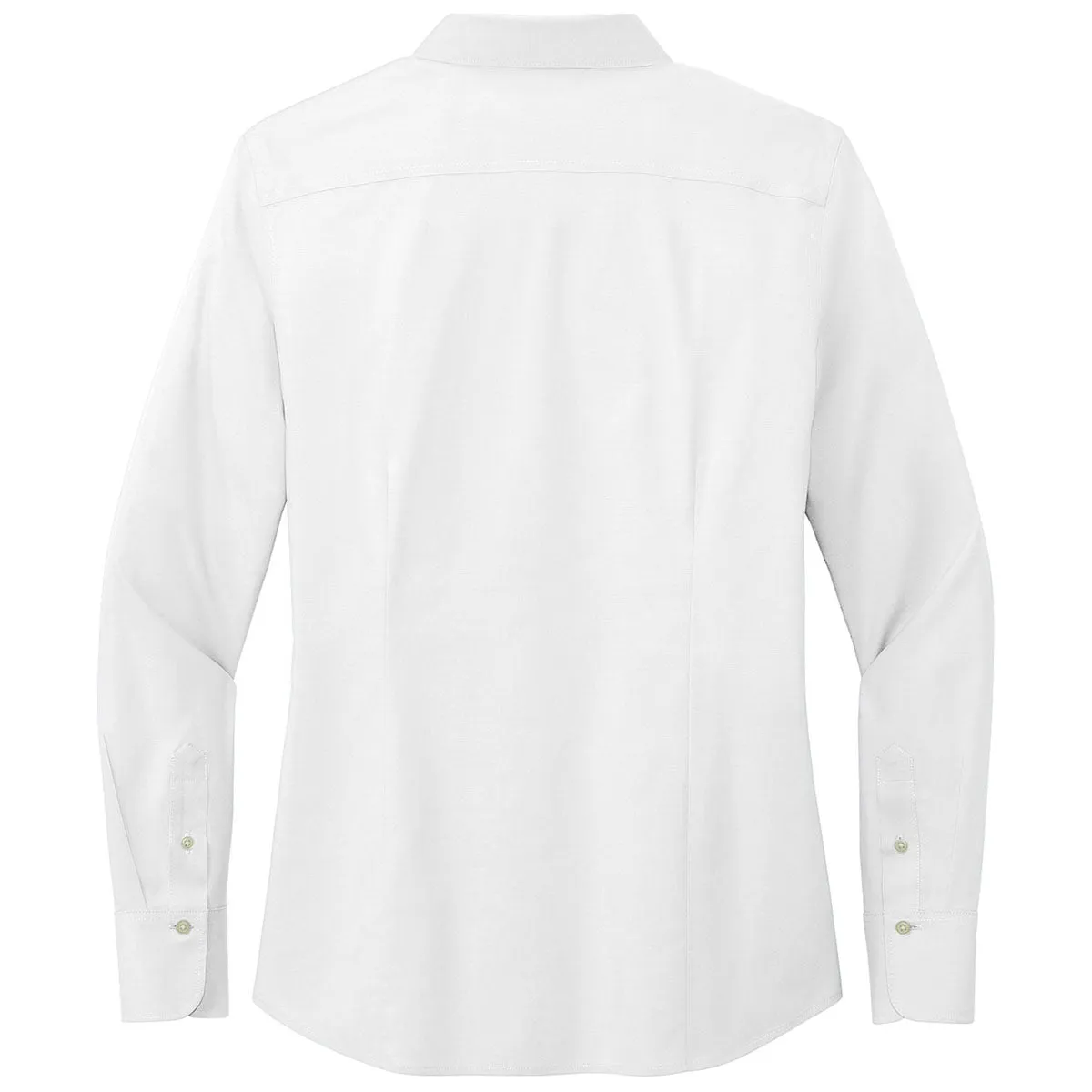 Brooks Brothers Women's White Wrinkle-Free Stretch Pinpoint Shirt