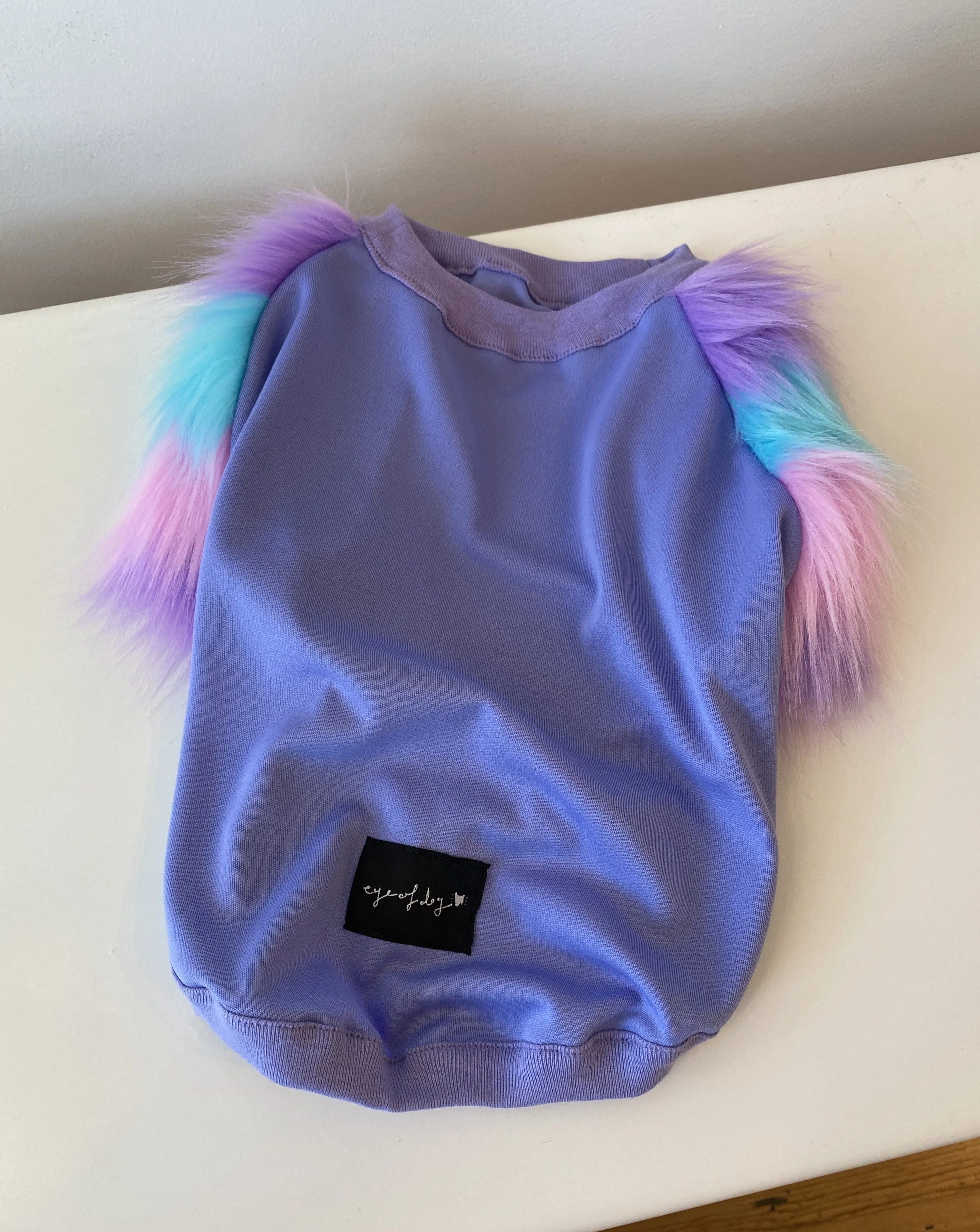 Bubblegum Faux-Fur Pullover Top << CLEARANCE >>