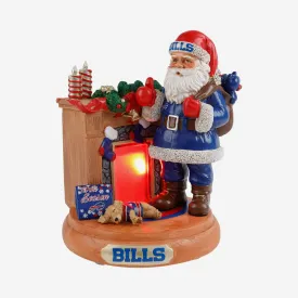 Buffalo Bills Santa Fireplace Figurine