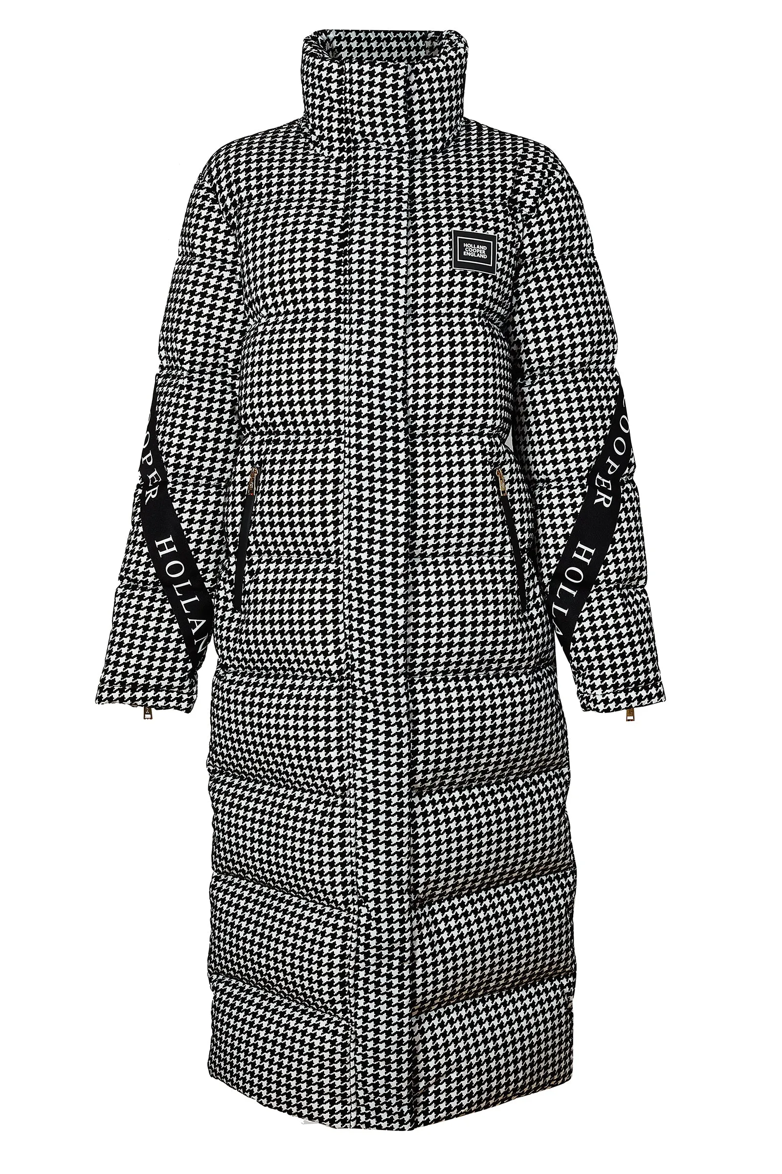 Camden Longline Coat (Houndstooth)