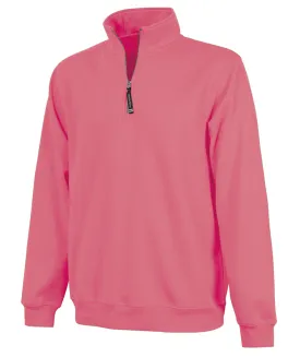 Charles River Crosswind Quarter Zip, Preppy Pink