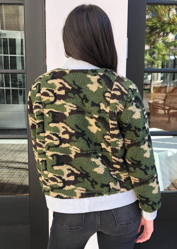 Chaser Teddy Camo Bomber Jacket ***FINAL SALE***