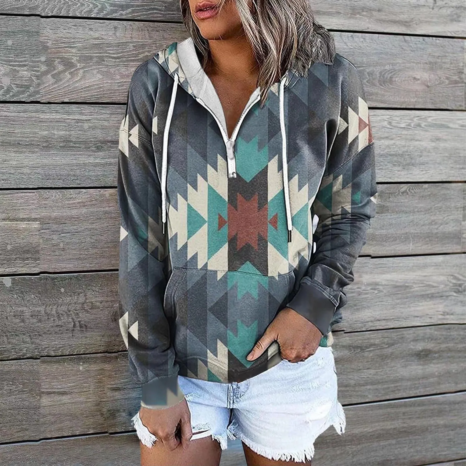 Classic Beautiful Women's Glamorous Ethnic Hoodie Tops