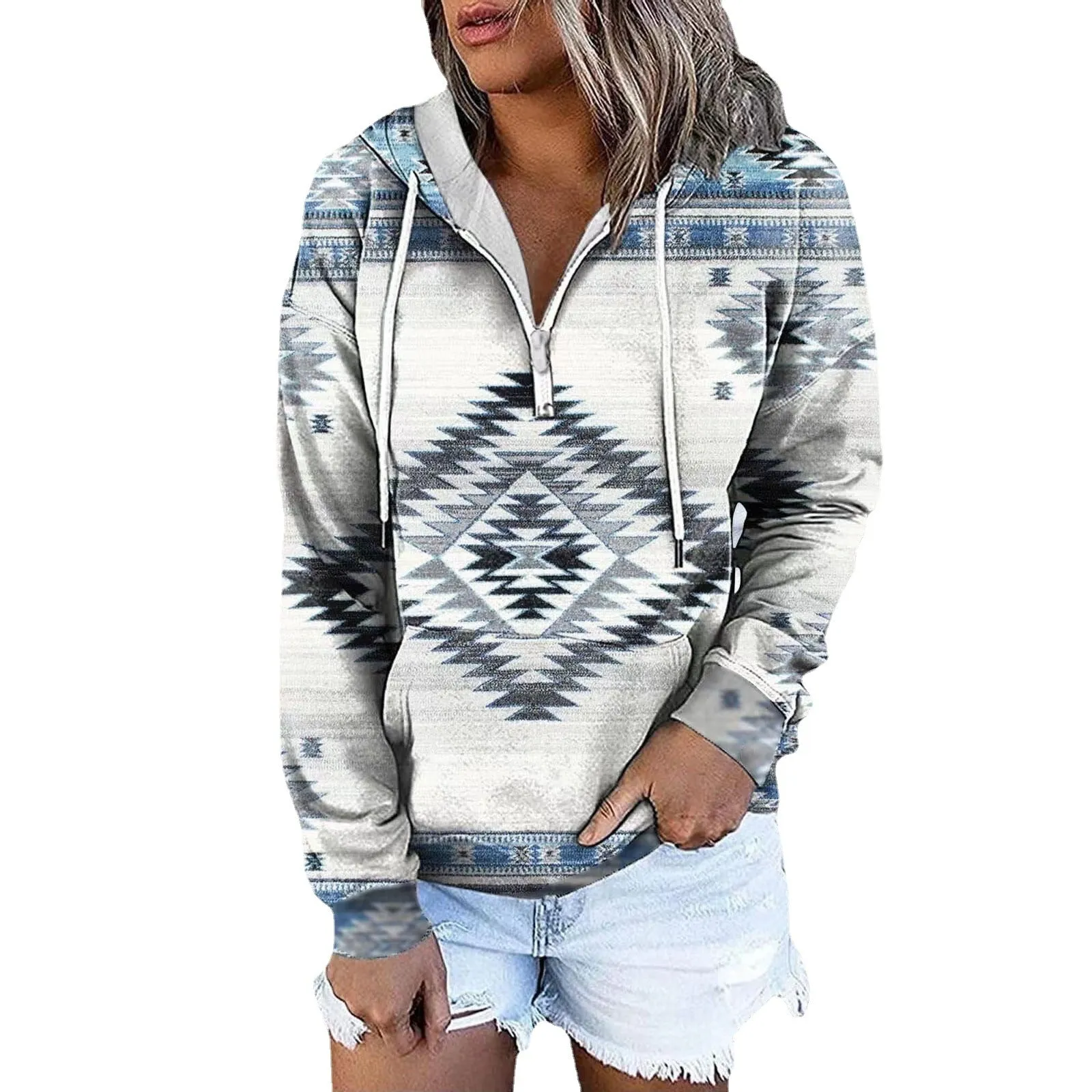 Classic Beautiful Women's Glamorous Ethnic Hoodie Tops