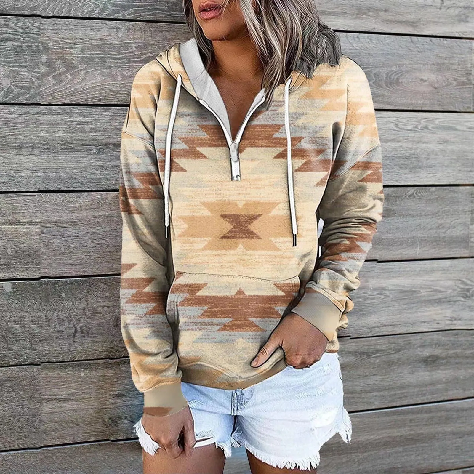 Classic Beautiful Women's Glamorous Ethnic Hoodie Tops