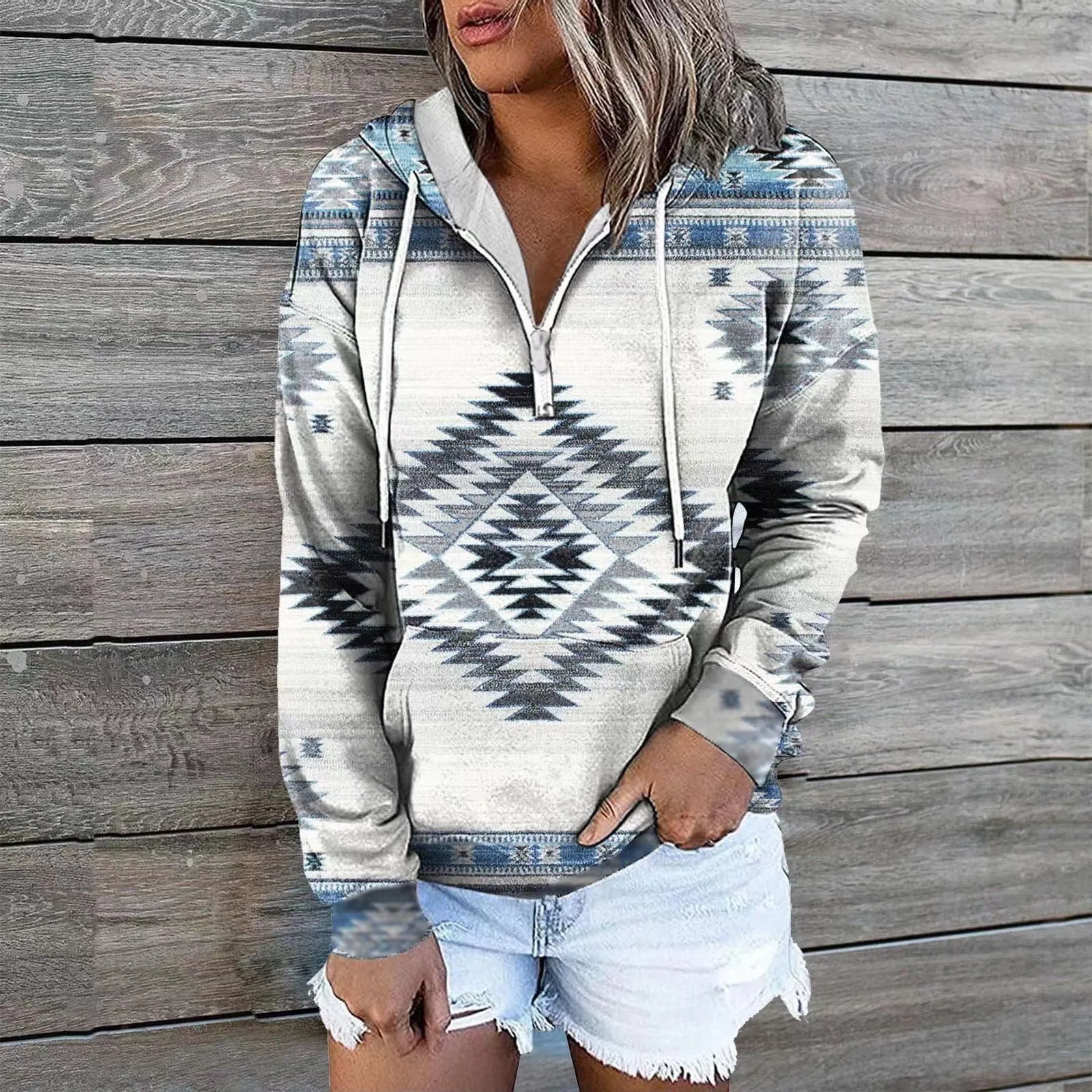 Classic Beautiful Women's Glamorous Ethnic Hoodie Tops