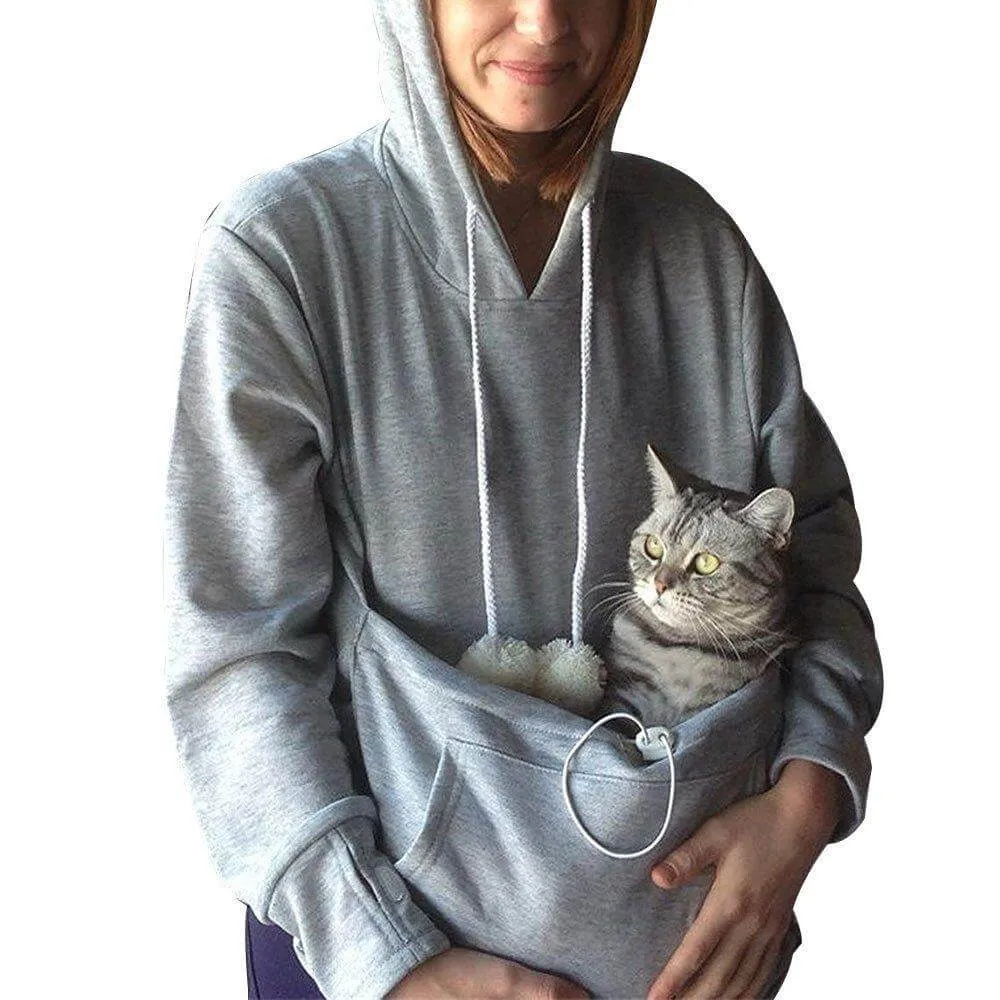 CozyCat | Comfortable Hoodie with Cat Bag