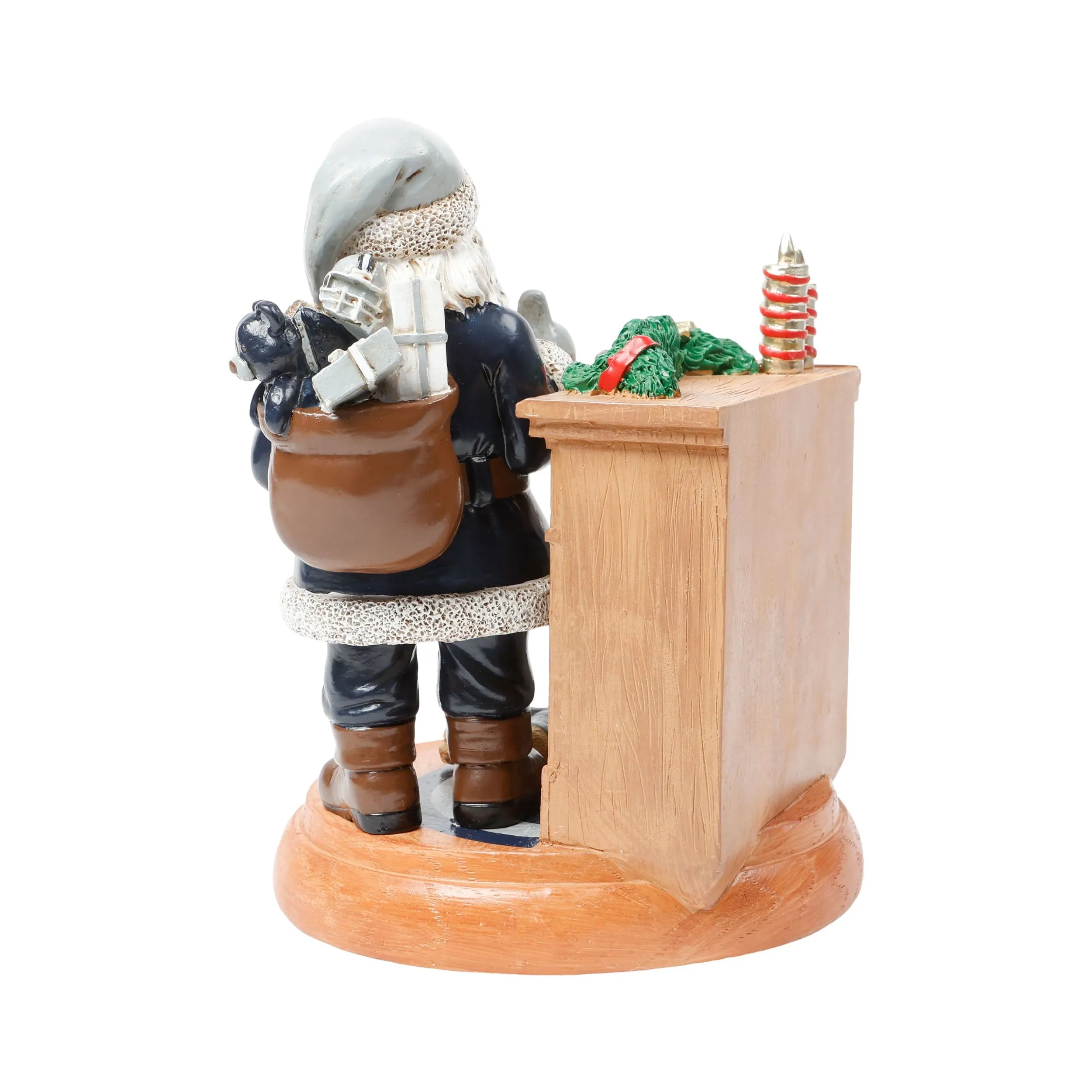 Dallas Cowboys NFL Santa Fireplace Figurine