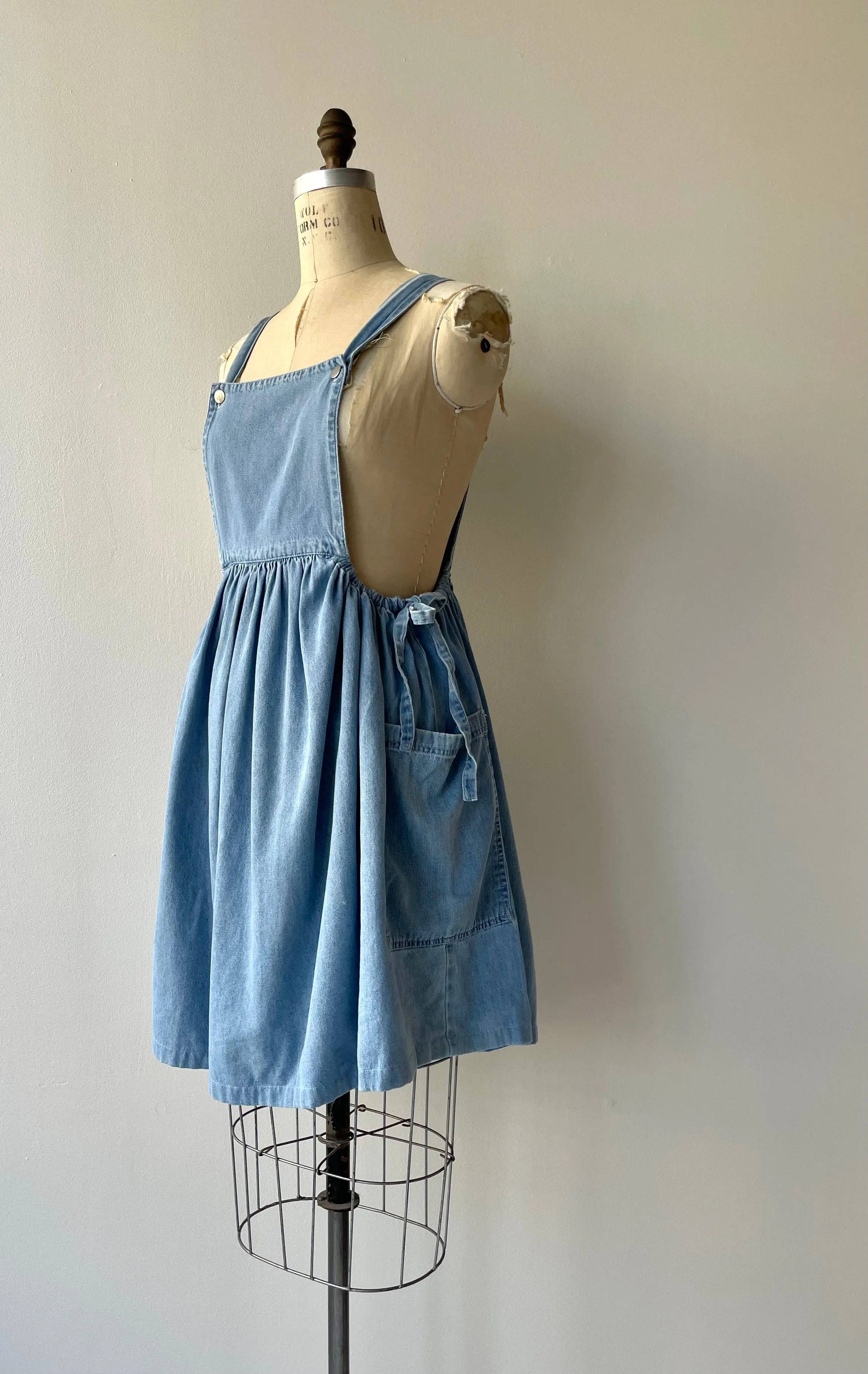 Denim Jumper Dress | 1980s