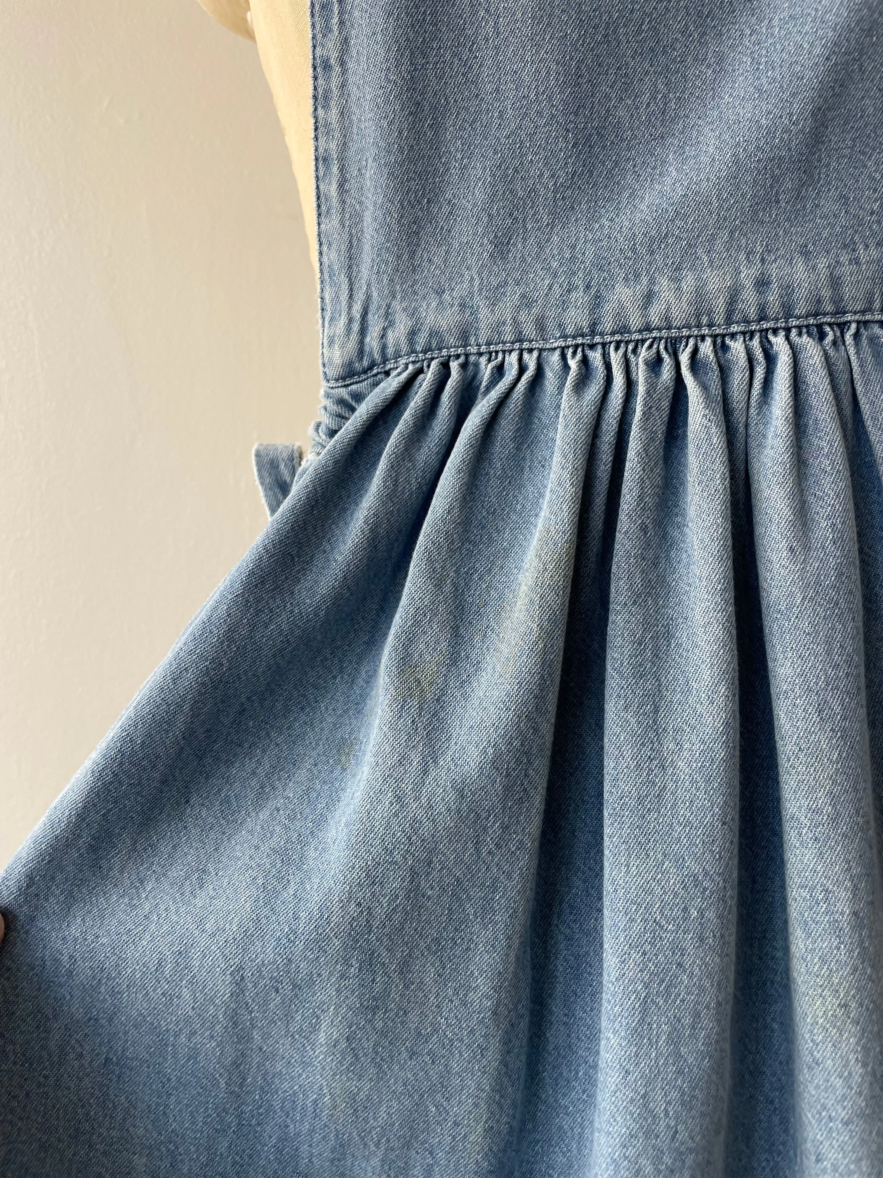 Denim Jumper Dress | 1980s