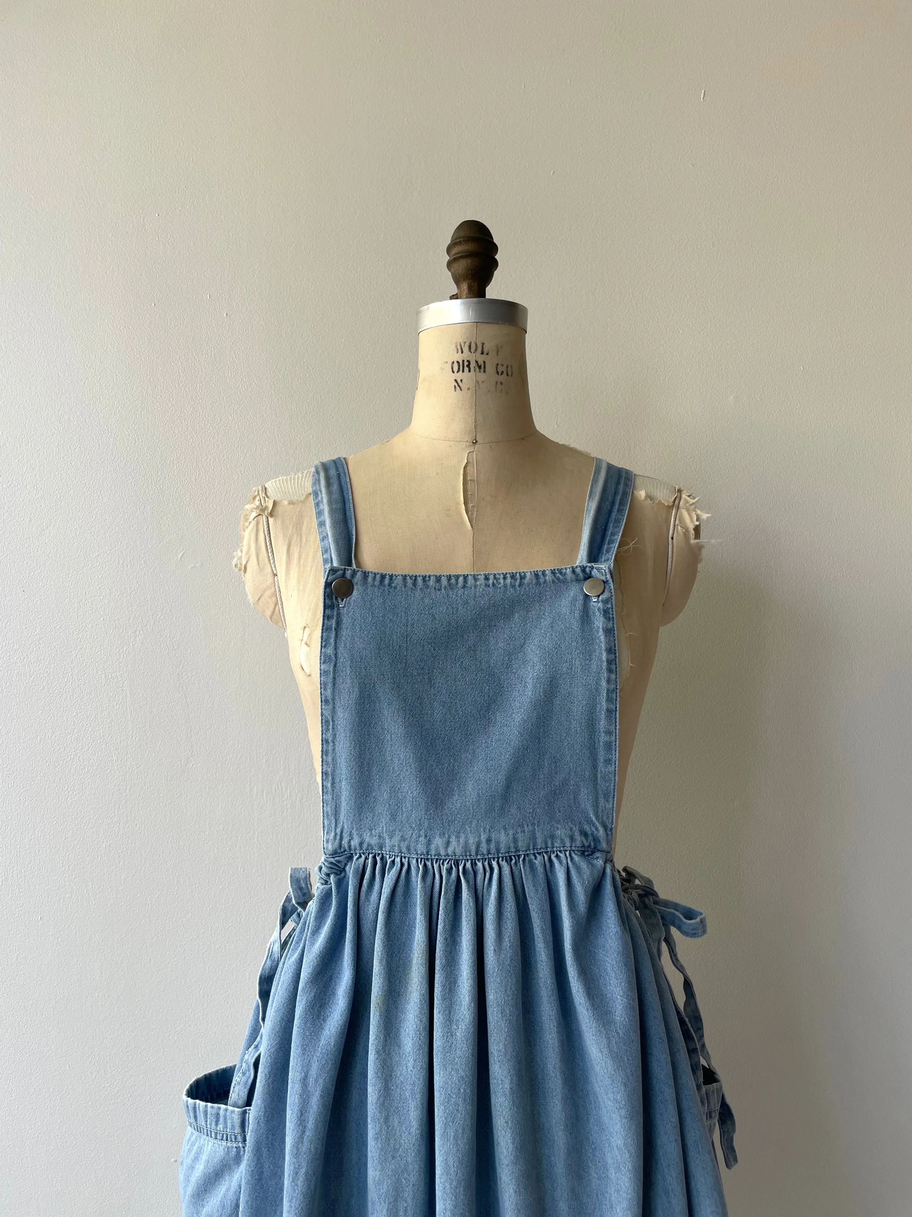 Denim Jumper Dress | 1980s