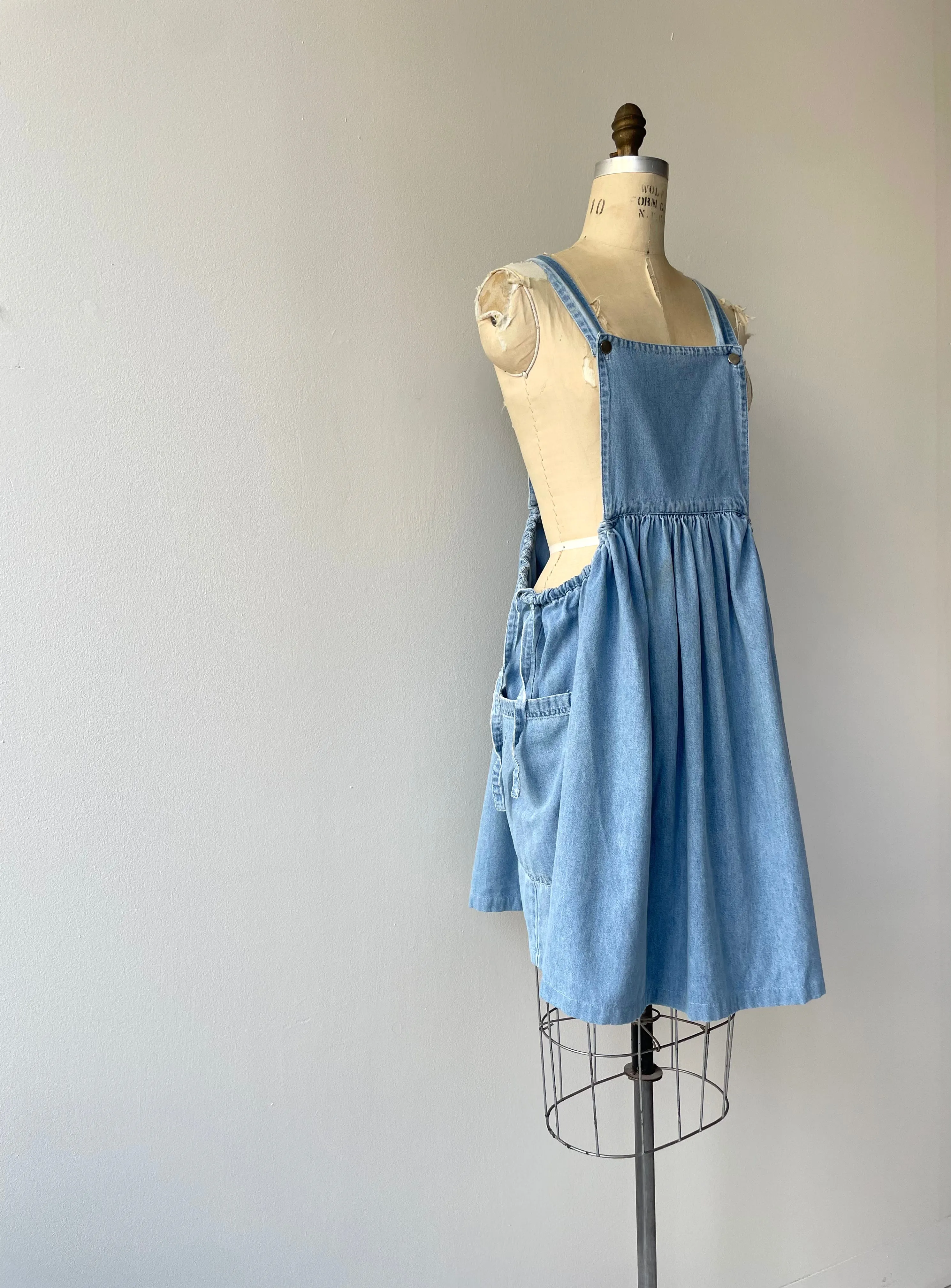 Denim Jumper Dress | 1980s