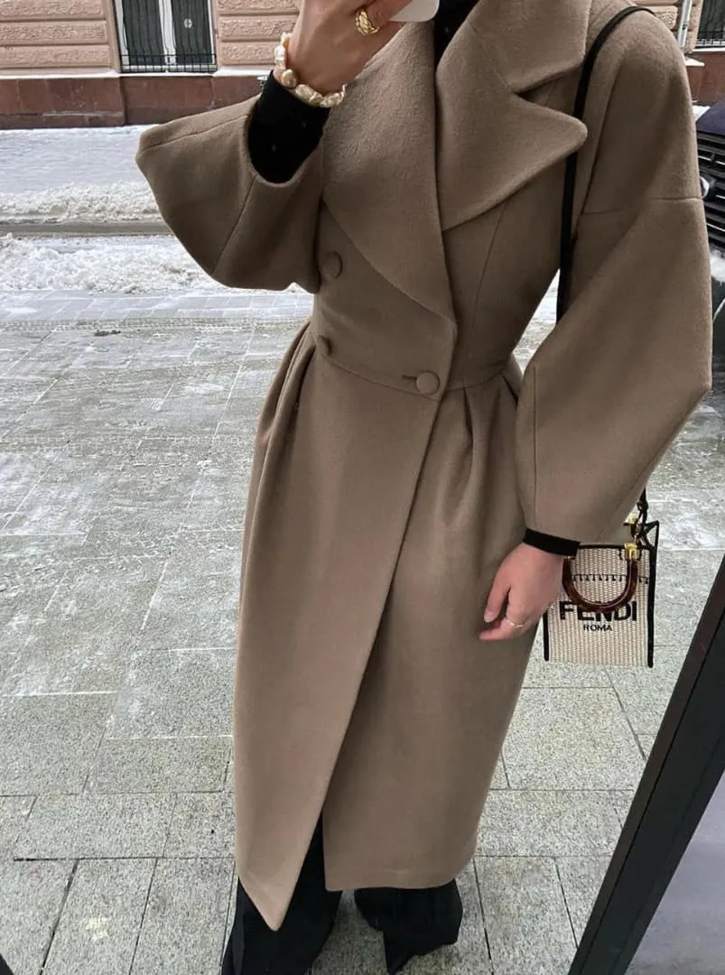 Elowen™ – Elegant Long Coat