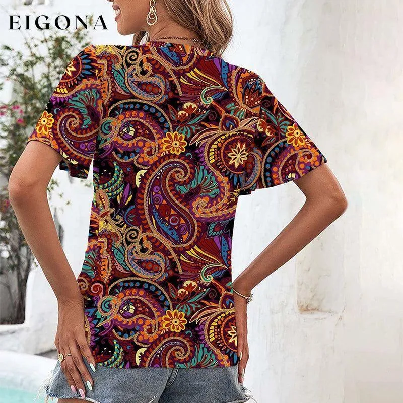 Ethnic Abstract Print T-Shirt