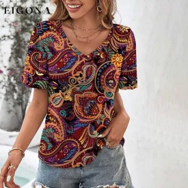 Ethnic Abstract Print T-Shirt