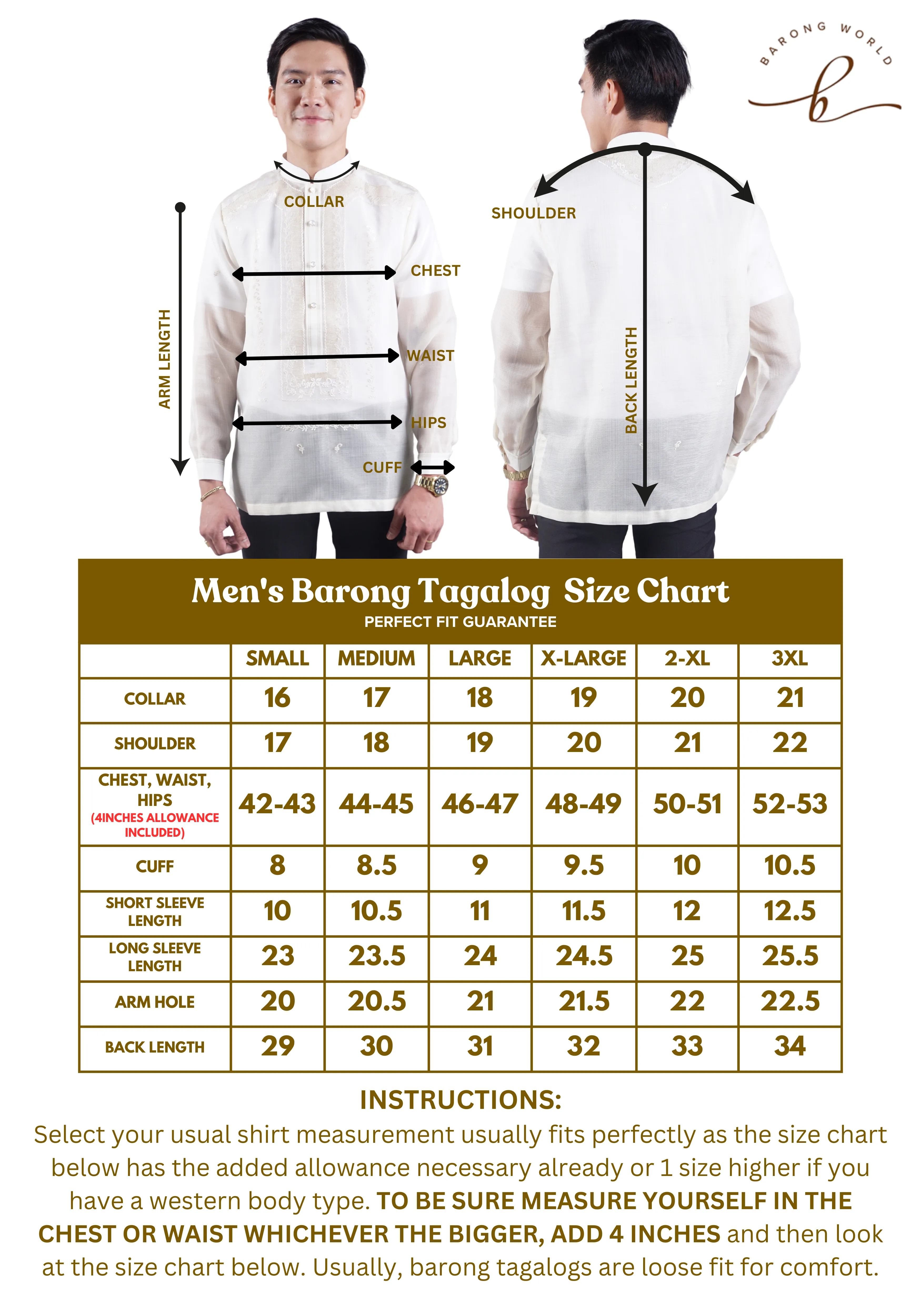 Ethnic Accent Barong Tagalog - Kevin - JK41