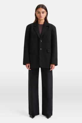 EVERYDAY TAILORING MULTIWAY OVERSIZED BLAZER - BLACK