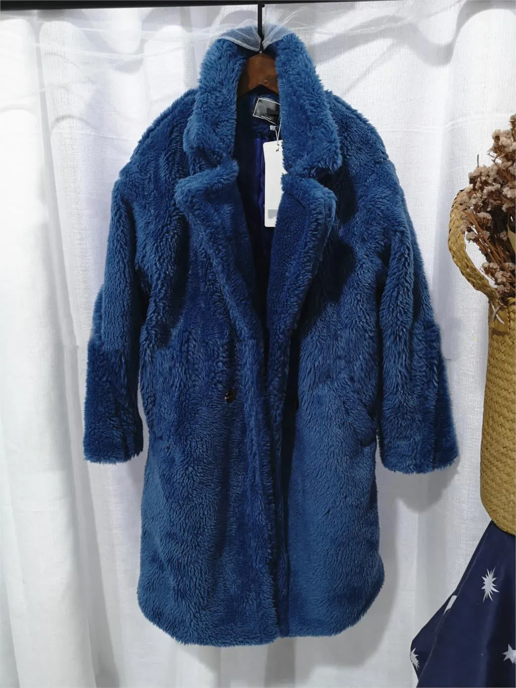 Factory Price Women Winter Longer Faux Fur Warm  Thick Teddy Bear Coat