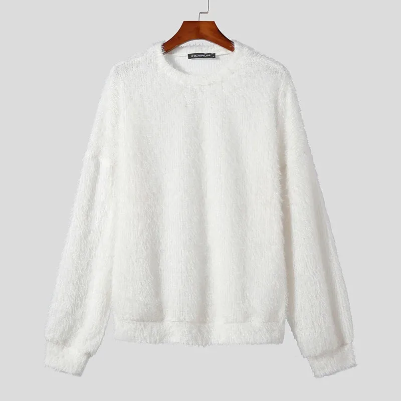 Faux Fur Pullover Sweater