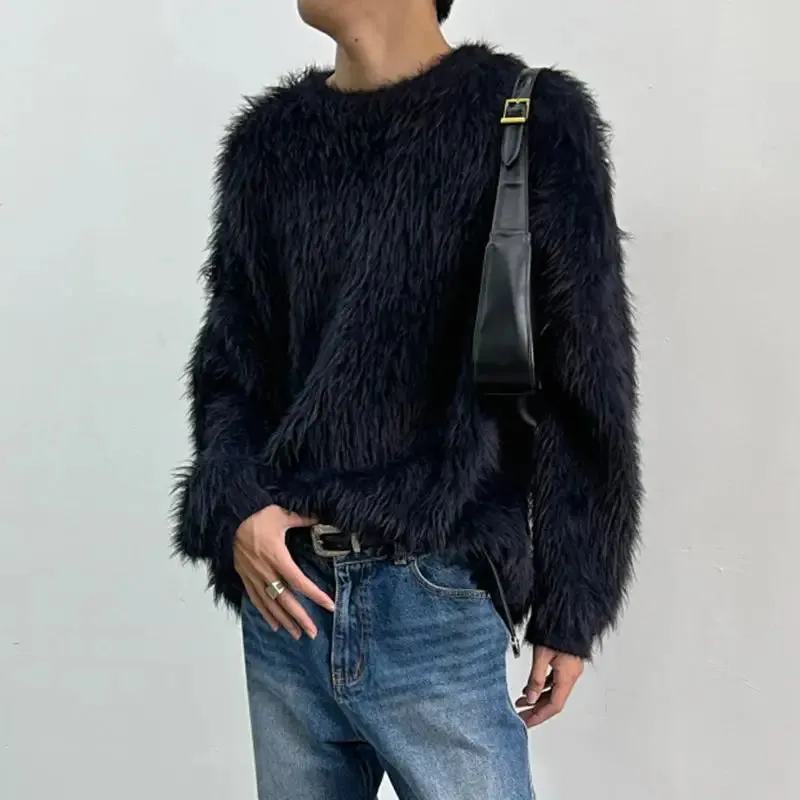 Faux Fur Pullover Sweater