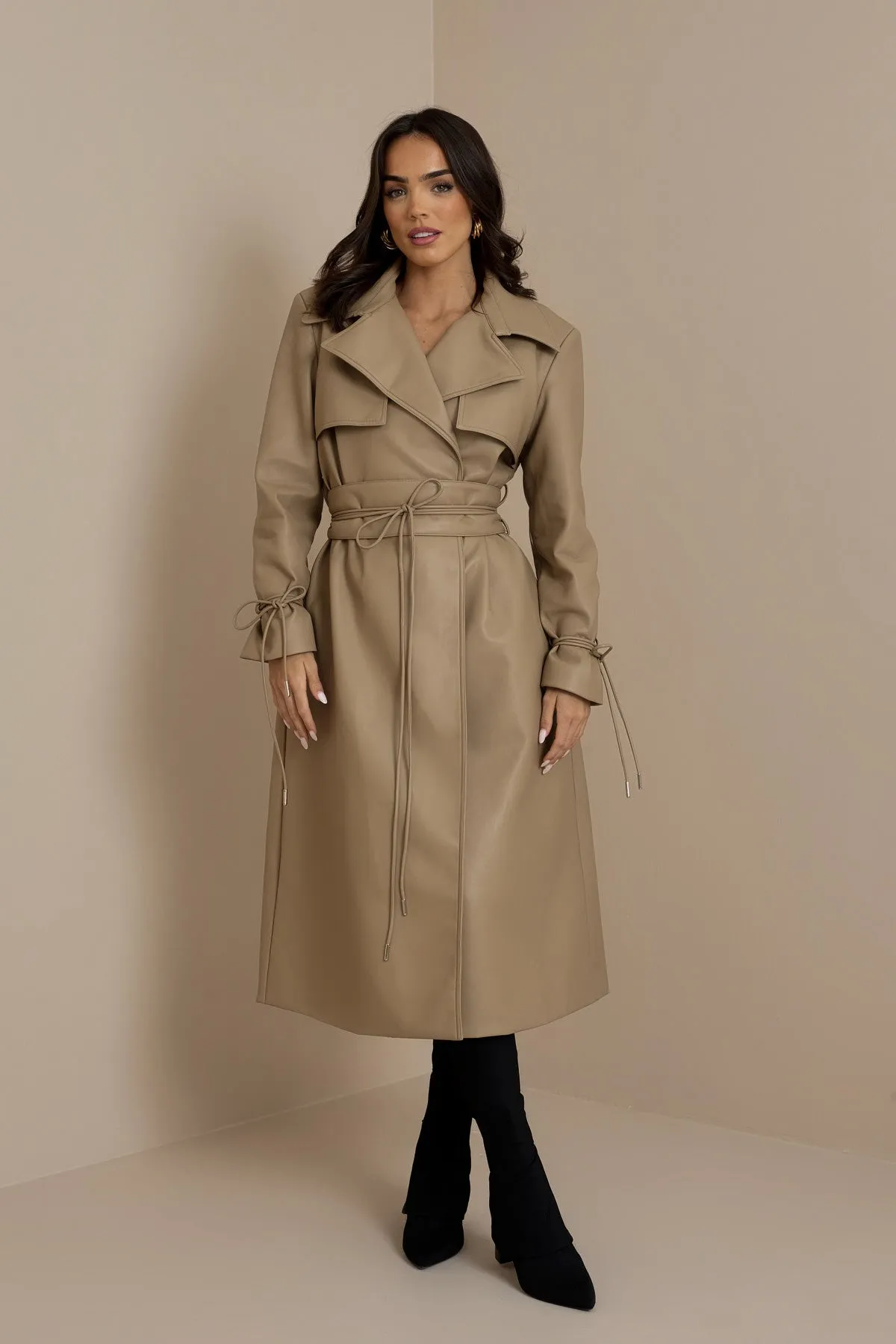 FC SLOANE TRENCH COAT IN CARAMEL