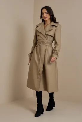 FC SLOANE TRENCH COAT IN CARAMEL