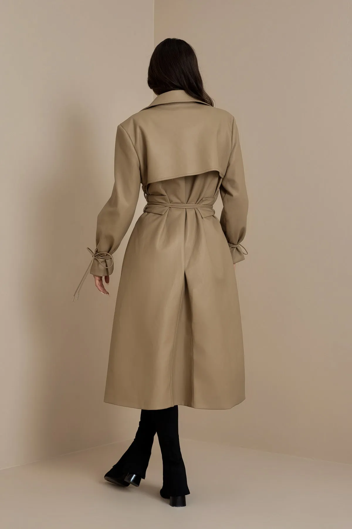 FC SLOANE TRENCH COAT IN CARAMEL