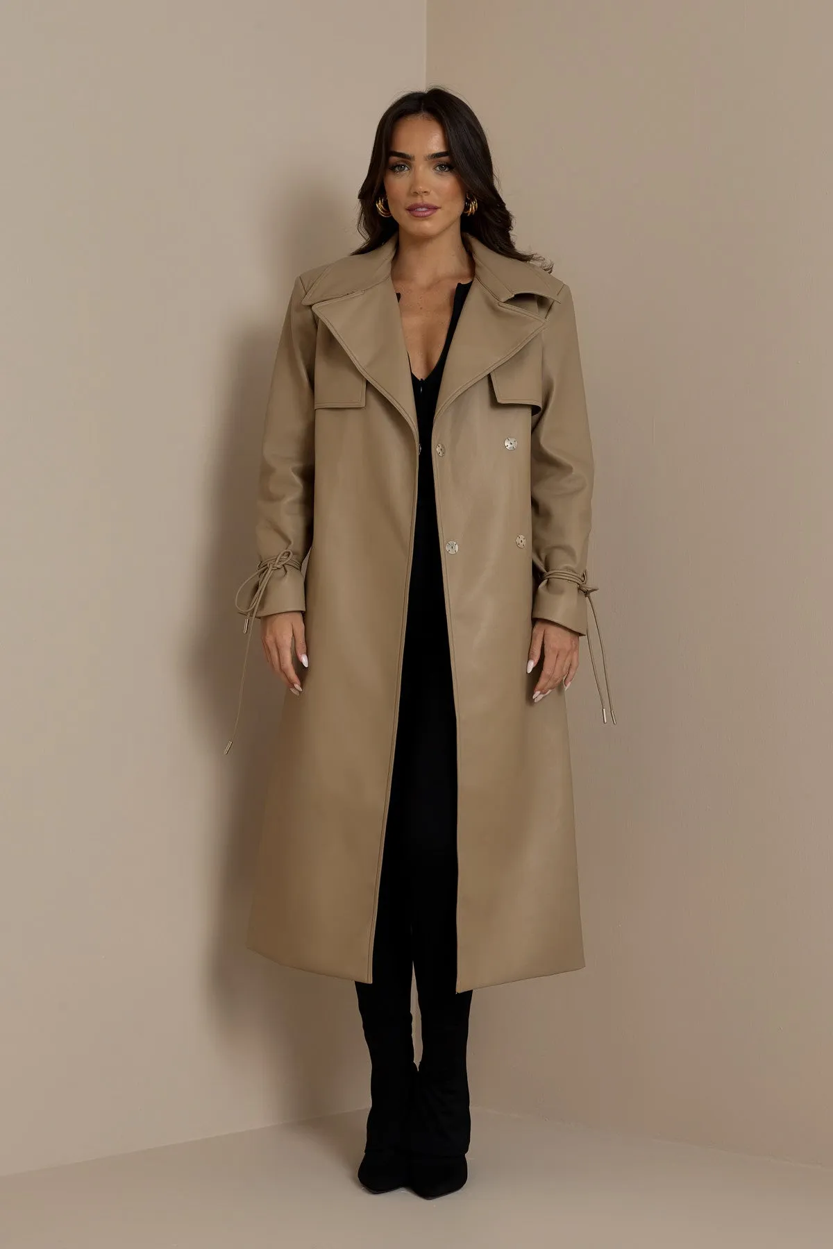 FC SLOANE TRENCH COAT IN CARAMEL