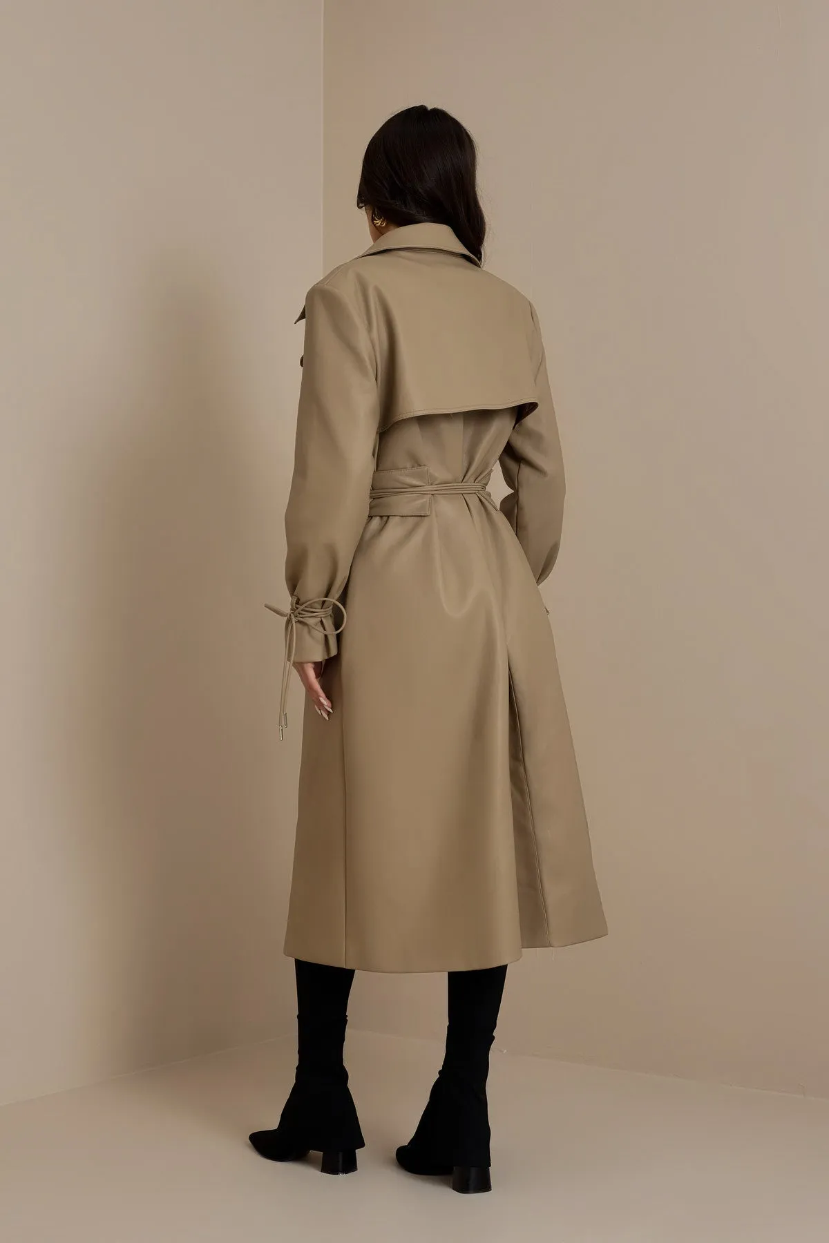 FC SLOANE TRENCH COAT IN CARAMEL