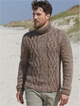 FREE Knitting Pattern -  Orion Cable Sweater