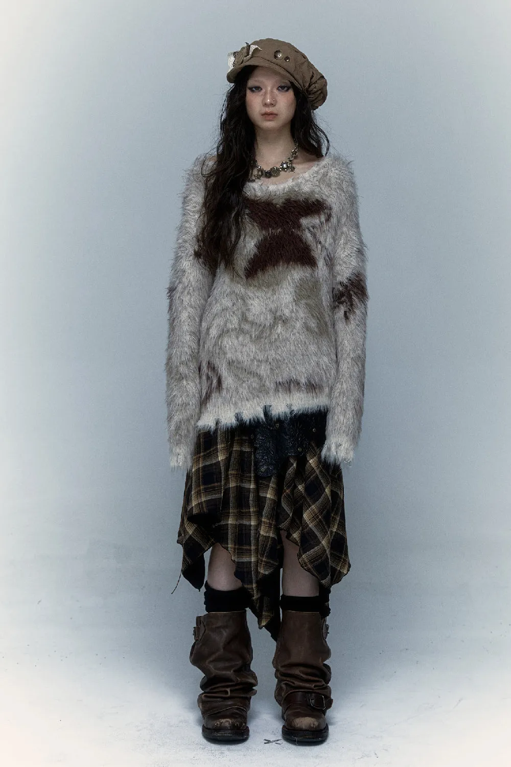 Fur Knit Pullover