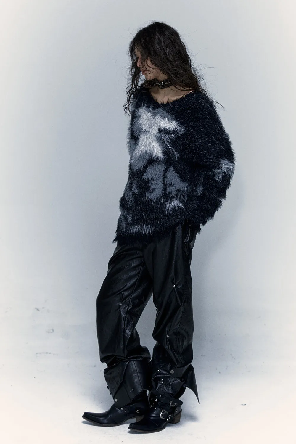 Fur Knit Pullover