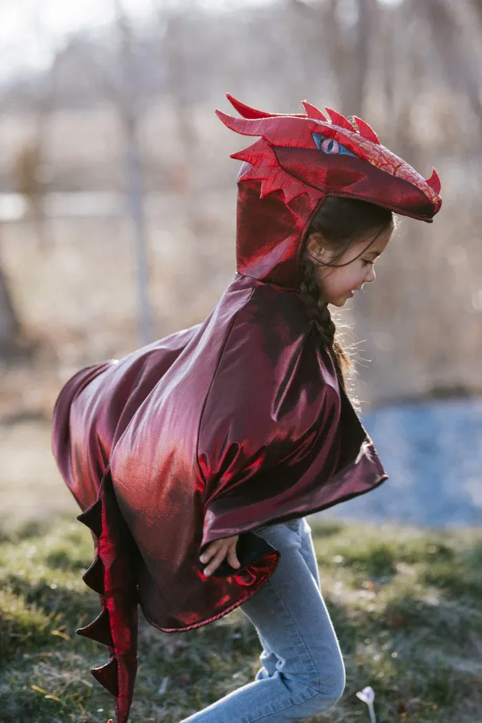 Great Pretenders Ruby The Metallic Dragon Cape