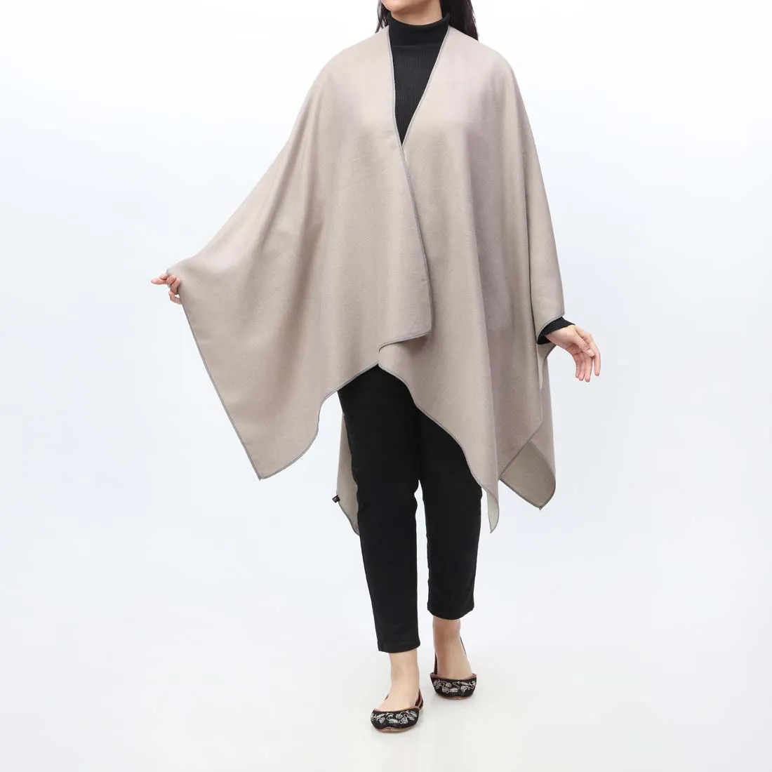 Grey Cape Shawl PW9807