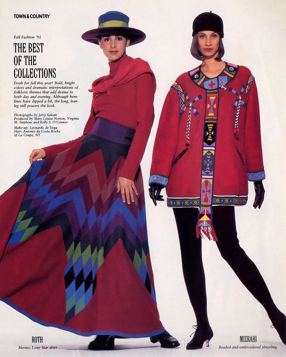 Highly Documented Fall 1991 Isaac Mizrahi Custom Native American Inspired Beaded Sheepskin Coat