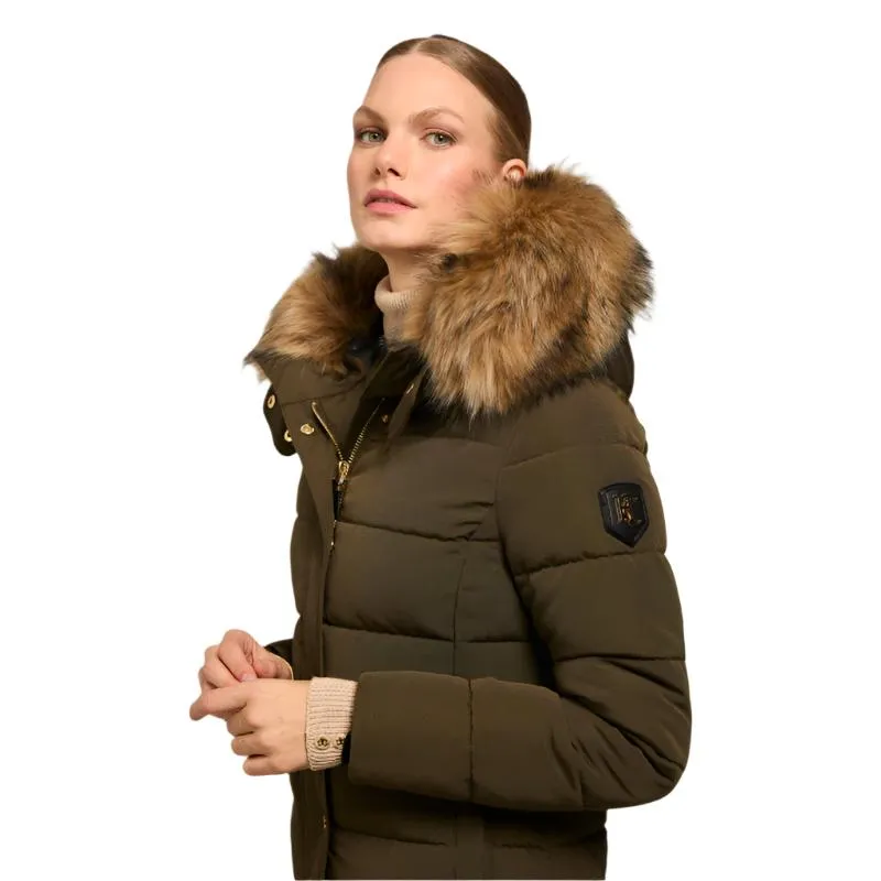 Holland Cooper Stoneleigh Longline Ladies Coat - Khaki