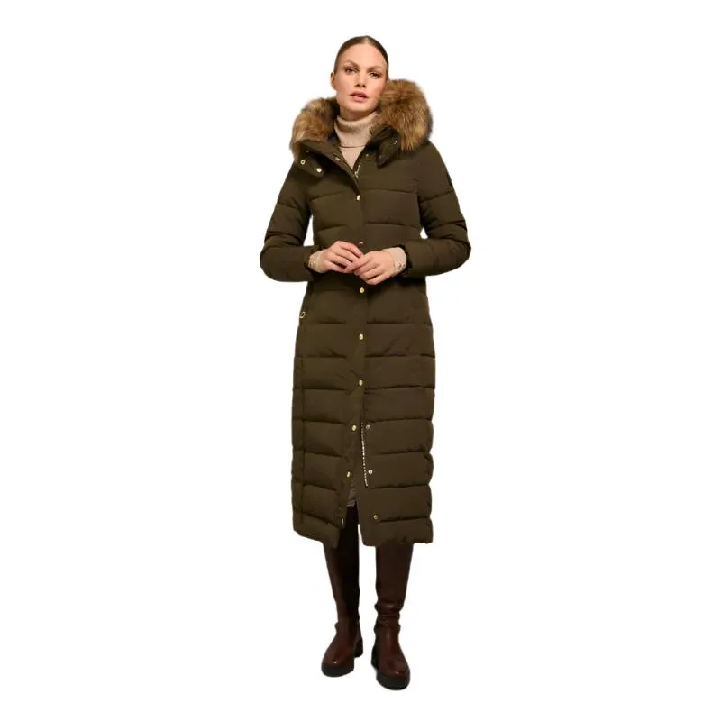 Holland Cooper Stoneleigh Longline Ladies Coat - Khaki