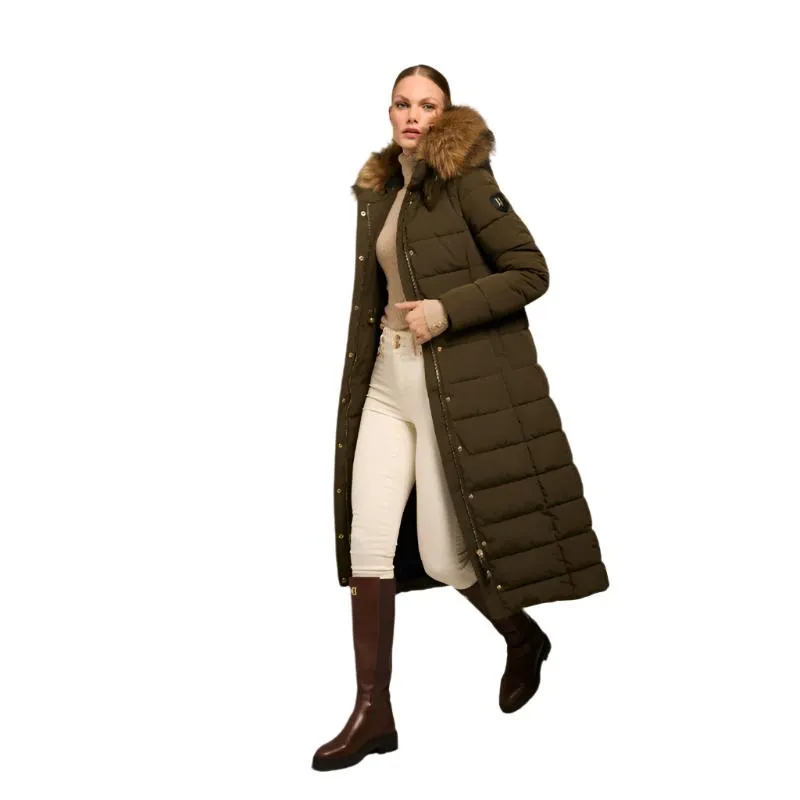 Holland Cooper Stoneleigh Longline Ladies Coat - Khaki