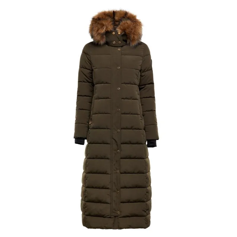 Holland Cooper Stoneleigh Longline Ladies Coat - Khaki