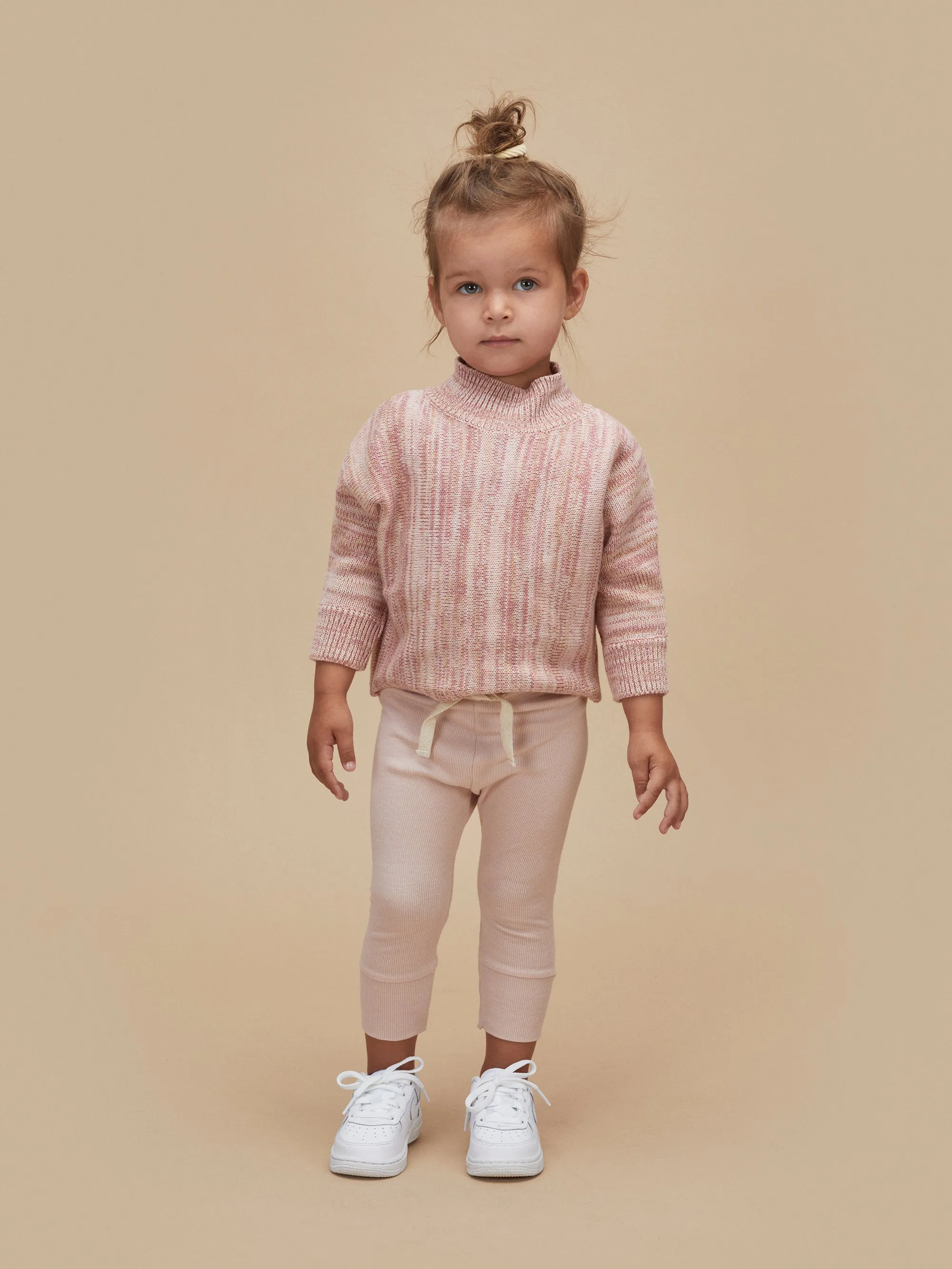 Huxbaby Oat Rose Marl Knit Jumper