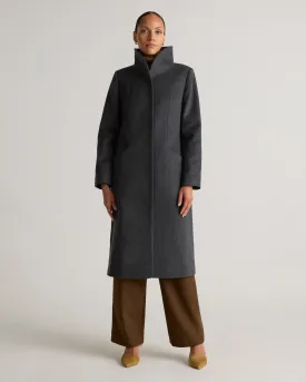 Italian Wool Long Cocoon Coat