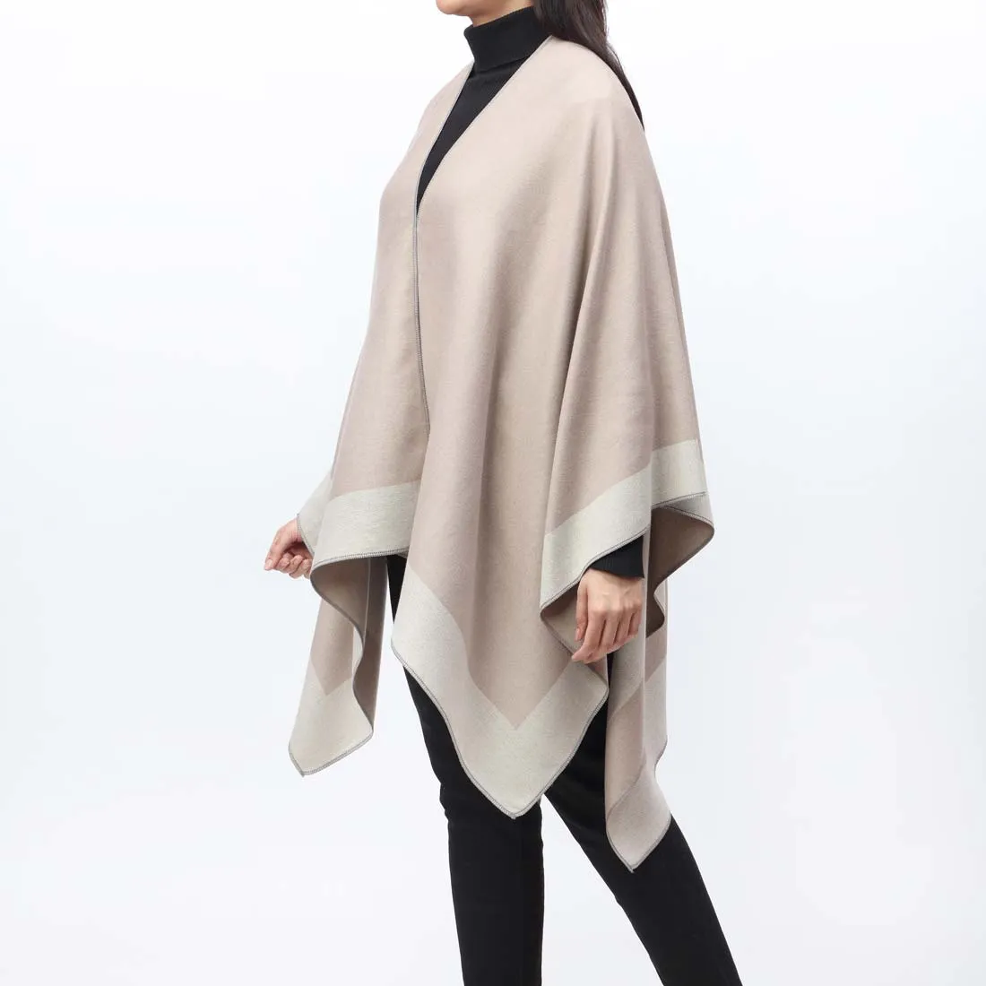 Khaki Cape Shawl PW9806