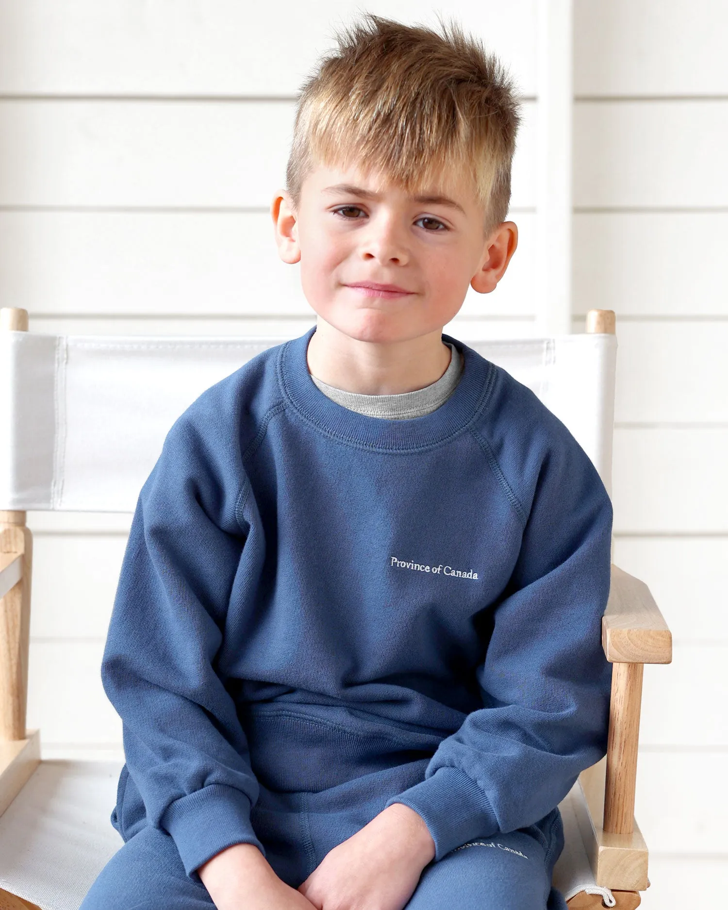 Kids French Terry Sweatshirt French Blue - Unisex