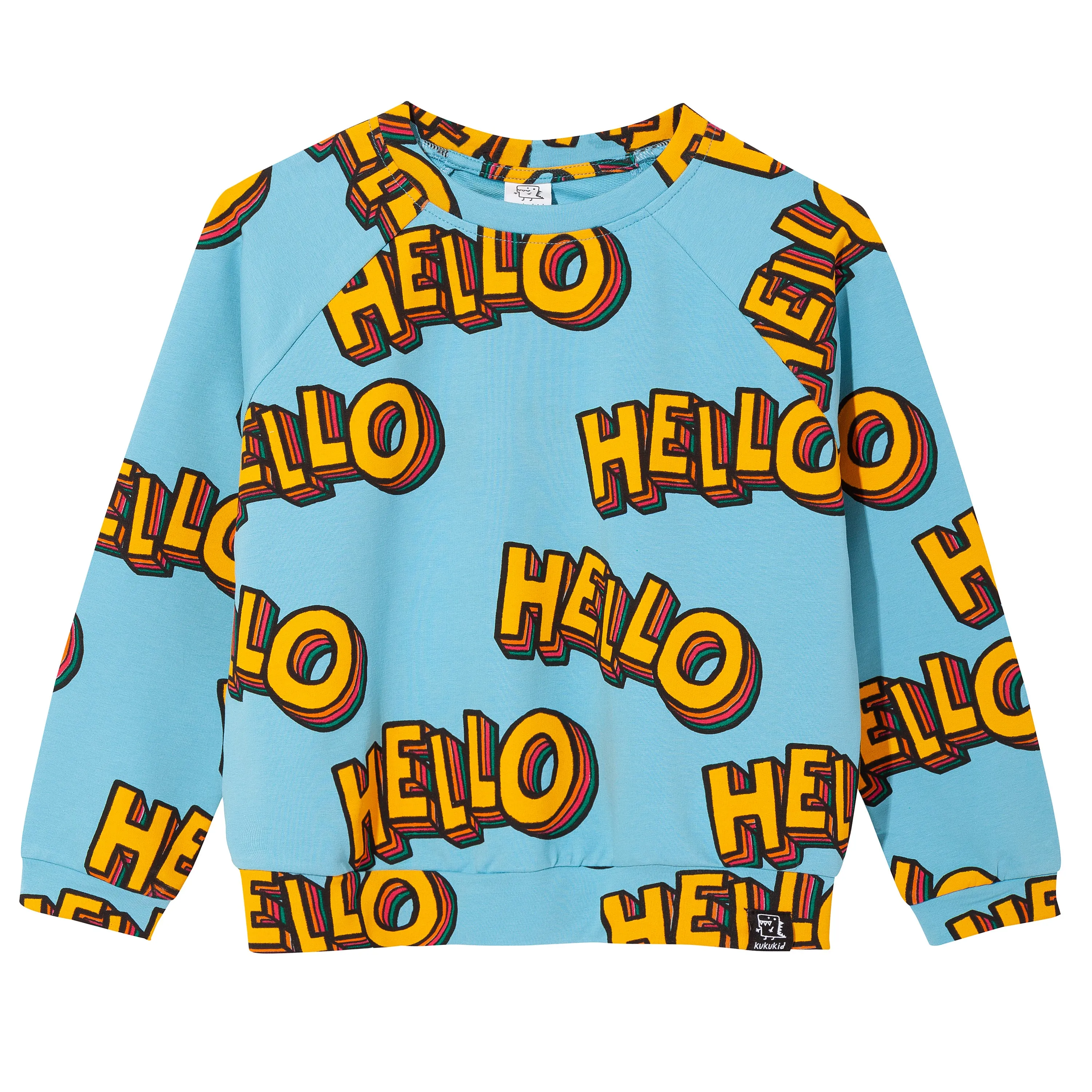 Kukukid Hello Sweatshirt - Blue