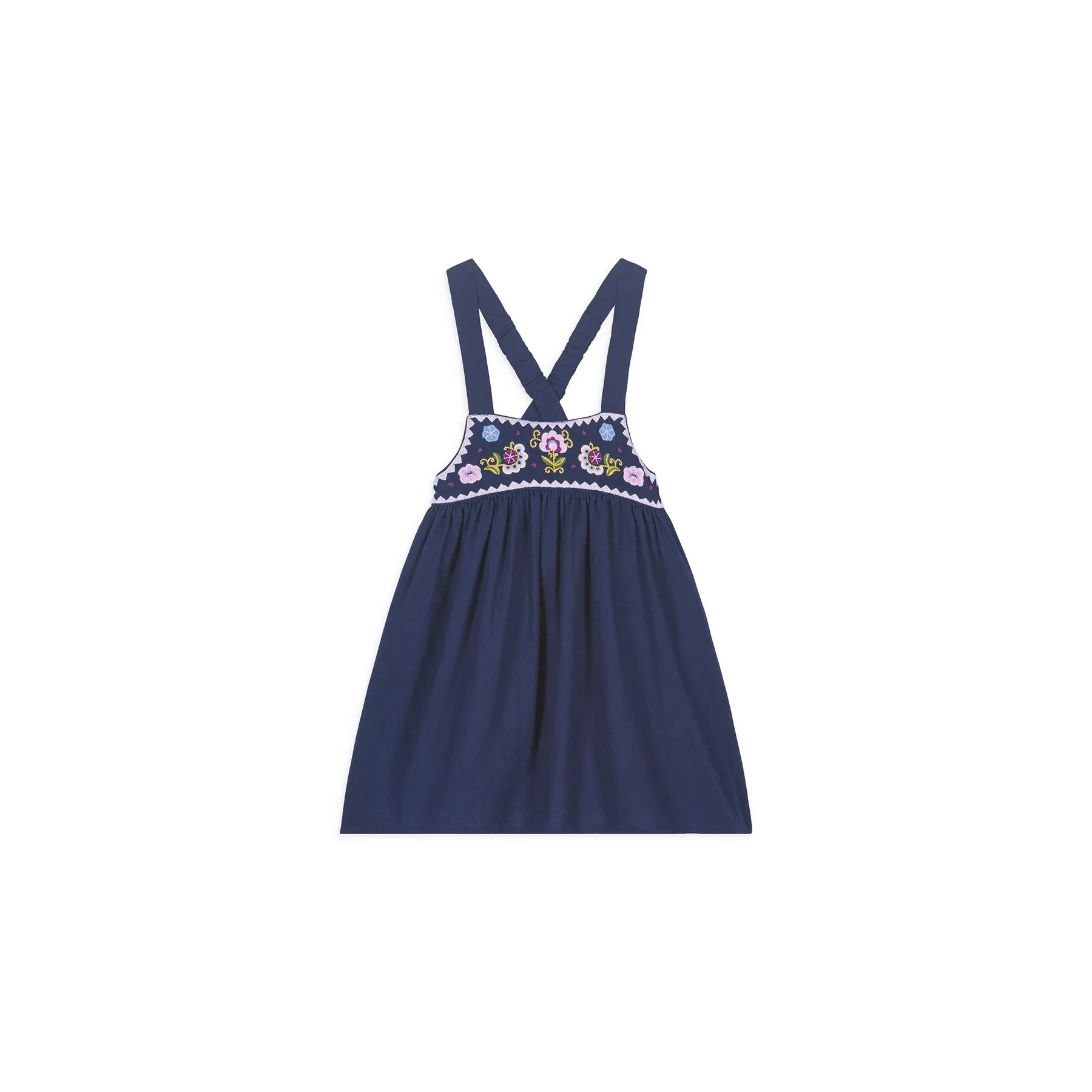 Louise Misha Dress Magda - Cotton Crimp - Midnight